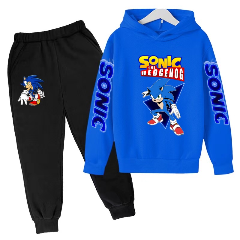 Running Gear Kids - Vêtements Supersonic pour enfants, sweat-shirt bleu,