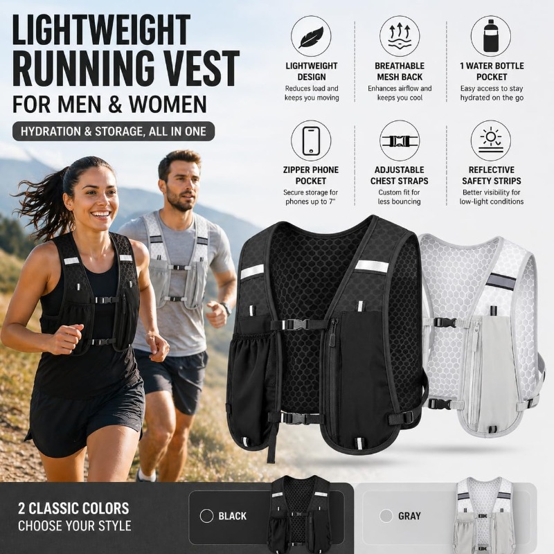 Gilet réfléchissant léger pour - Running Gear Winter Men avis et prix