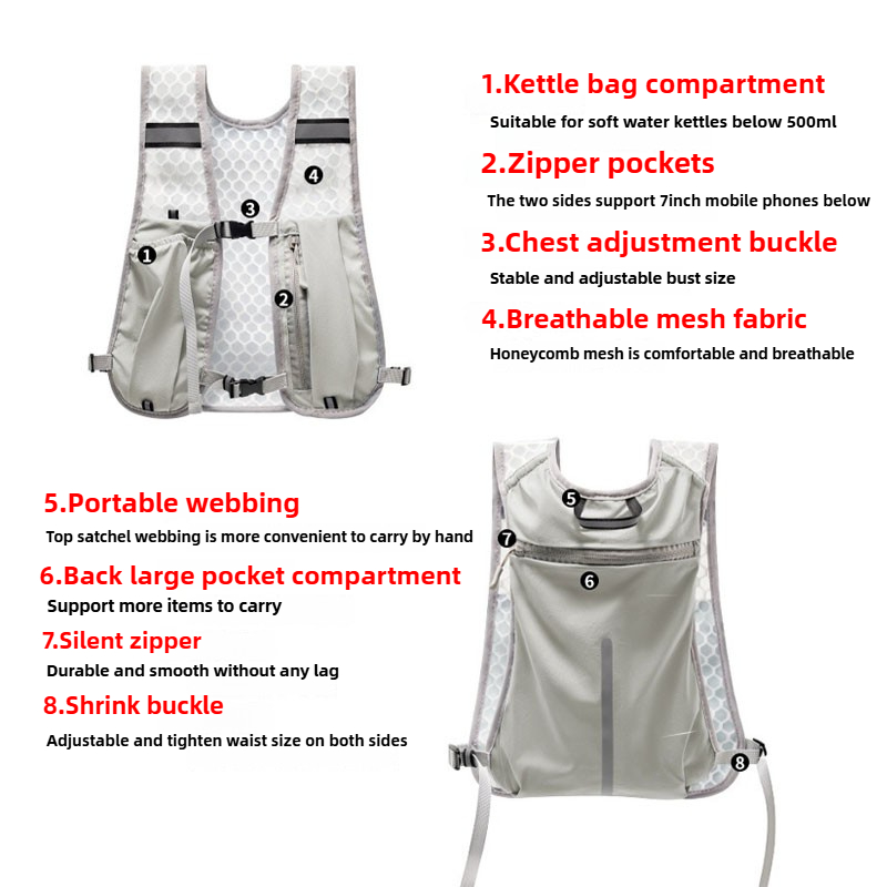 Gilet de rangement pour vélo,  - Running Gear Water avis et prix