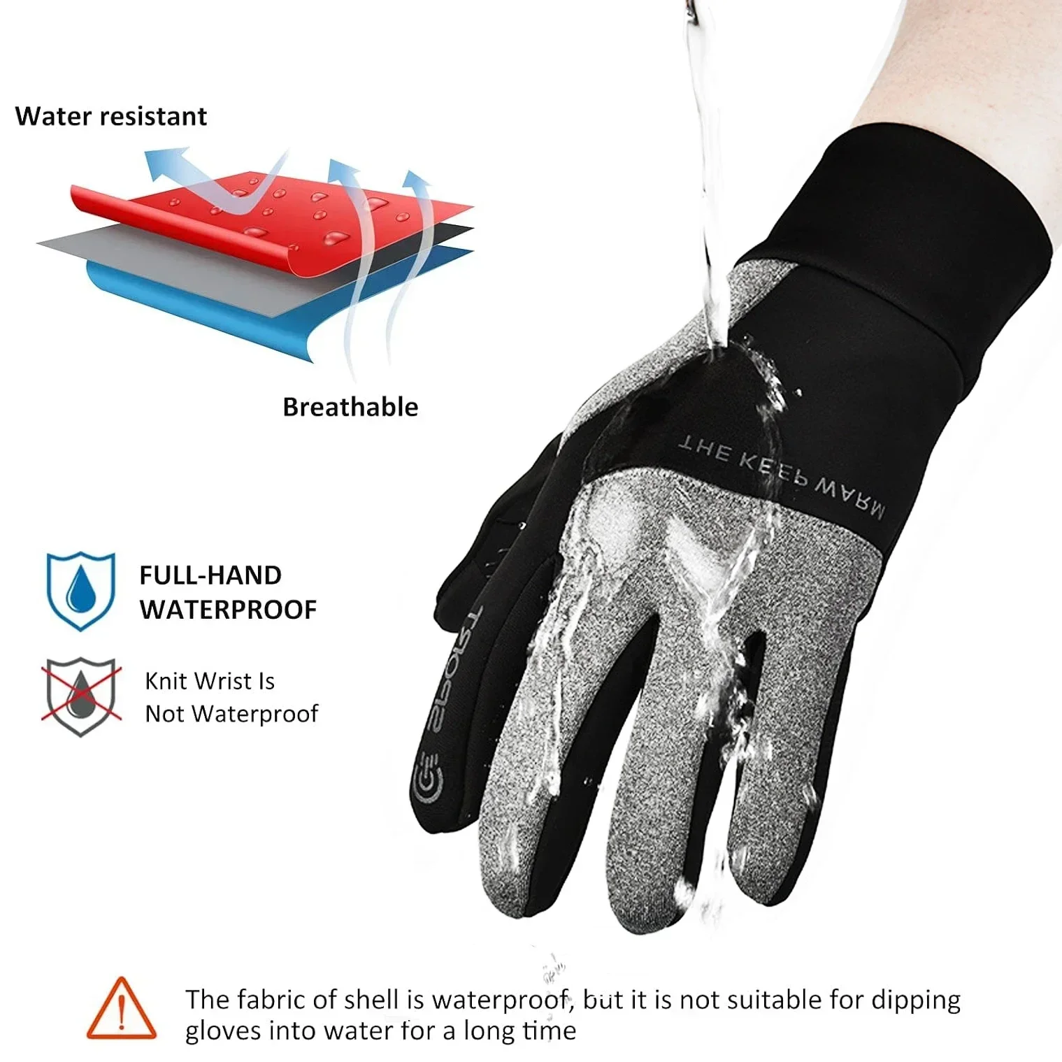 Gants de cyclisme d'hiver Muqi - Running Gear Winter Men avis et prix